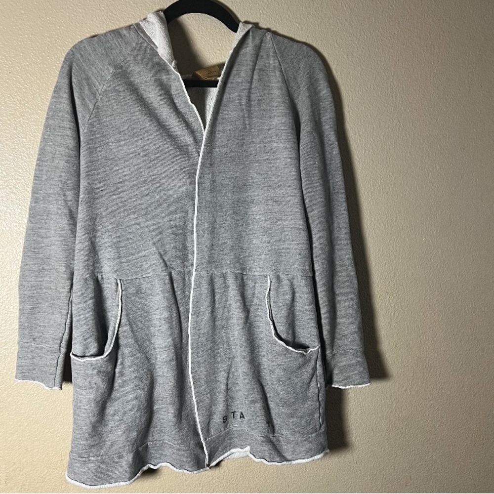 good hYOUman Light Gray Hooded Sweater Cardigan size‎ medium